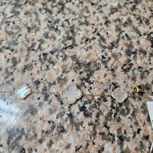 Rachel Zoe clover bracelet